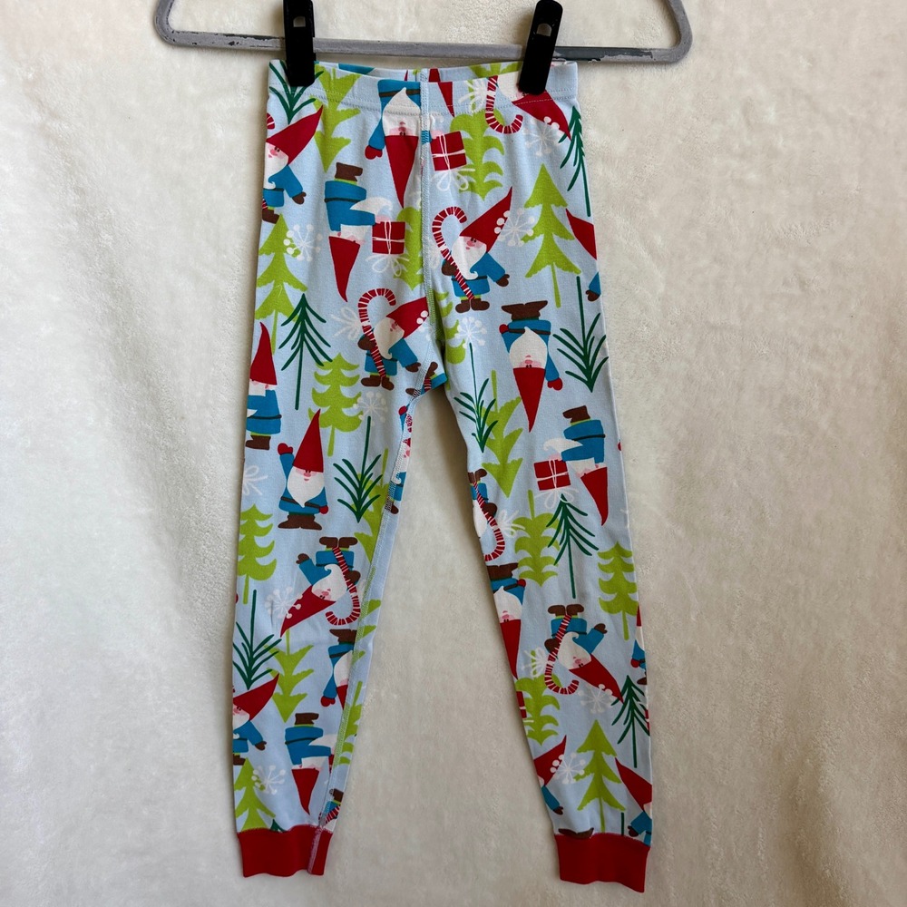 Hanna Andersson Gnome Christmas Leggings Size 8 Organic Cotton Pajama Pants